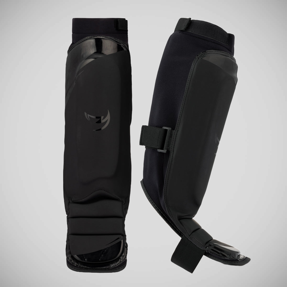 Black/Black Fumetsu Ghost S3 MMA Shin Guards