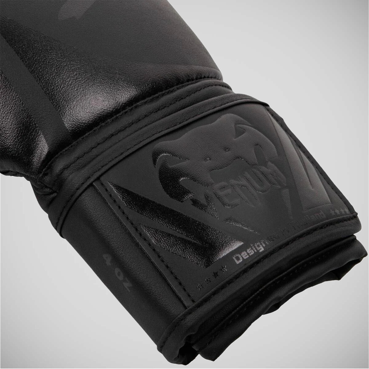 Black/Black Venum Challenger 2.0 Kids Boxing Gloves