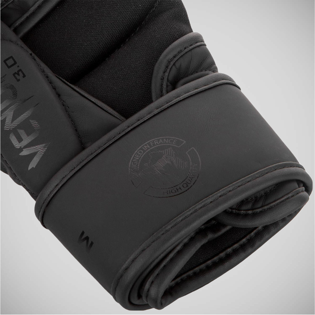 Black/Black Venum Challenger 3.0 MMA Sparring Gloves
