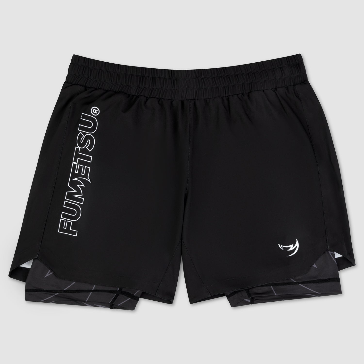Black Fumetsu Icon Dual Layer Fight Shorts