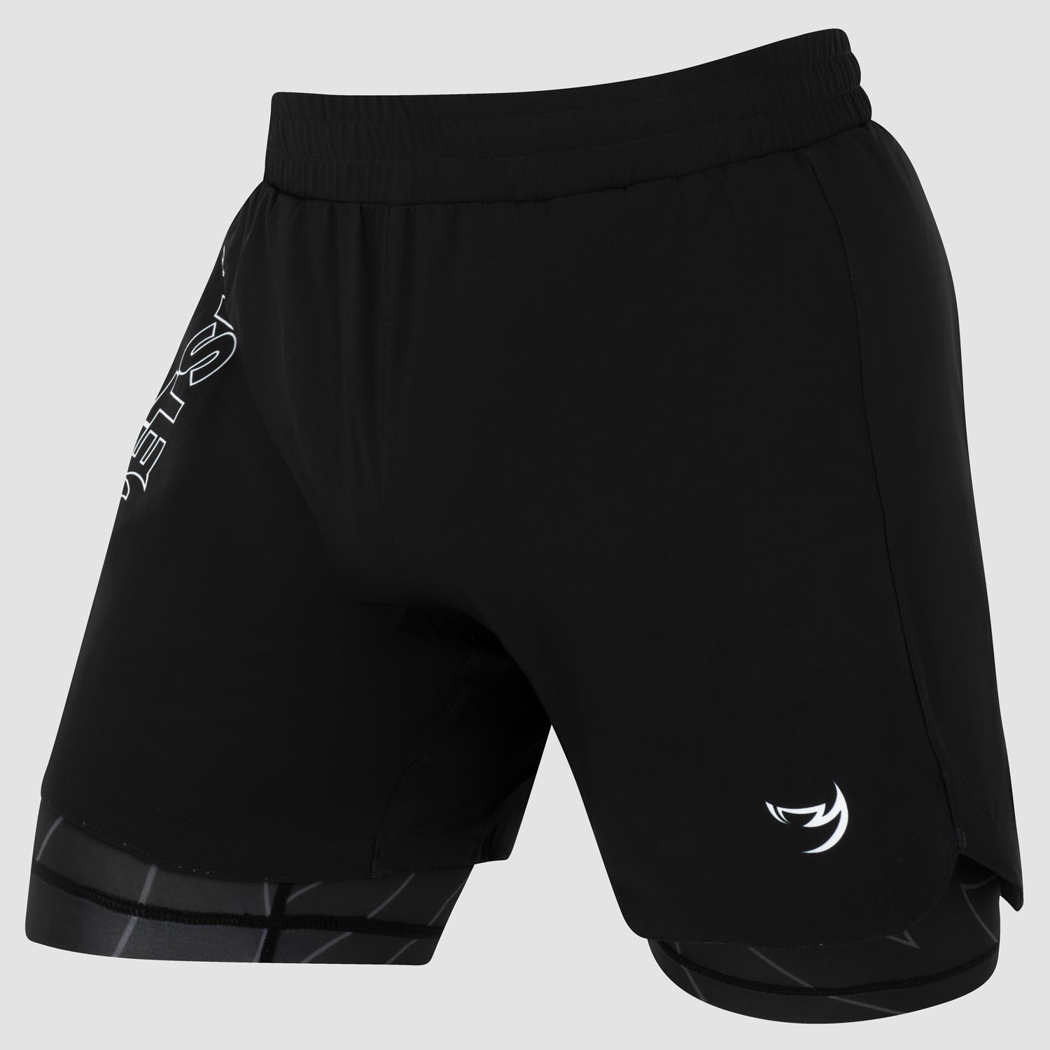 Black Fumetsu Icon Dual Layer Fight Shorts
