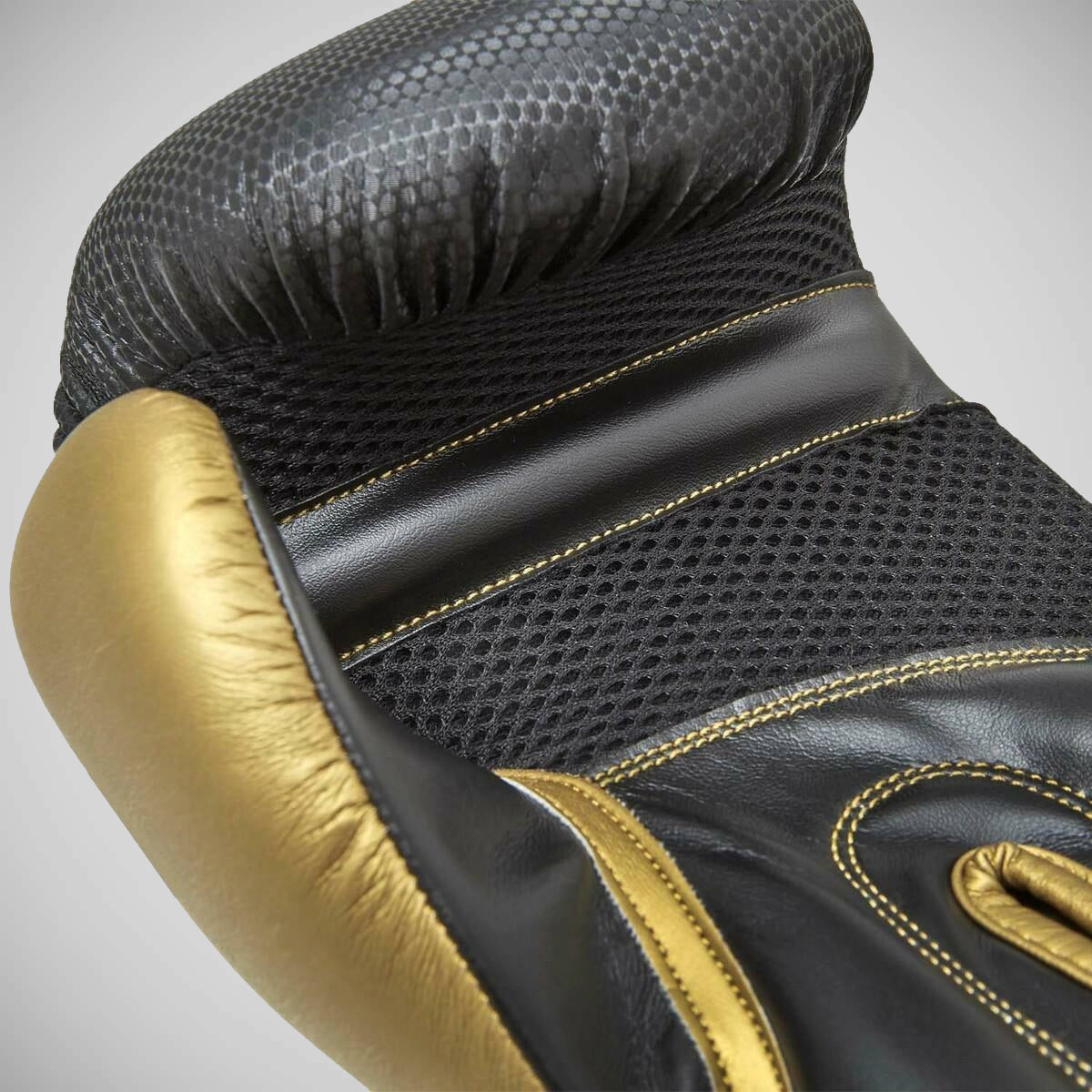 Black/Gold Reebok 4ft Punch Bag and Boxing Gloves