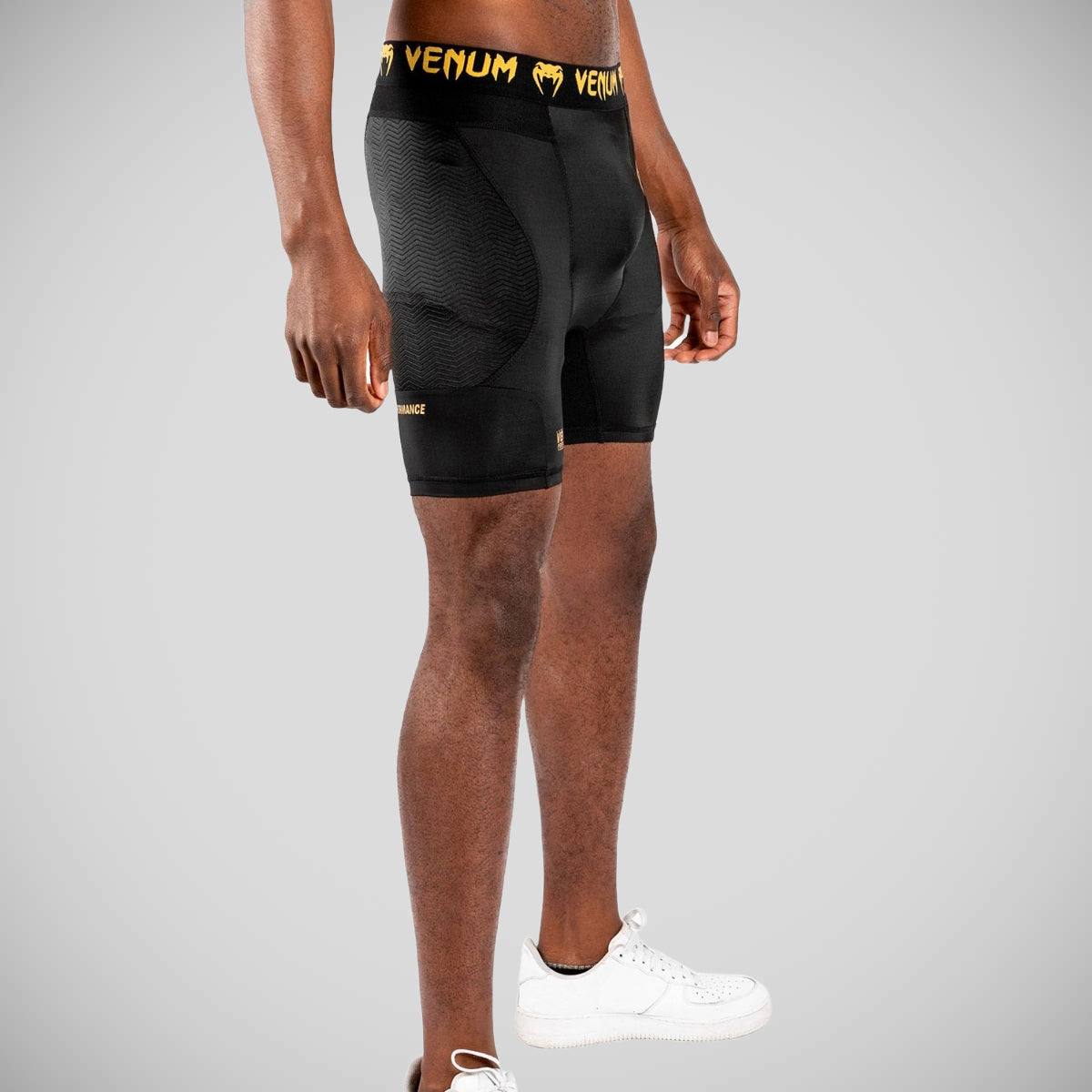 Black/Gold Venum G-Fit Compression Shorts