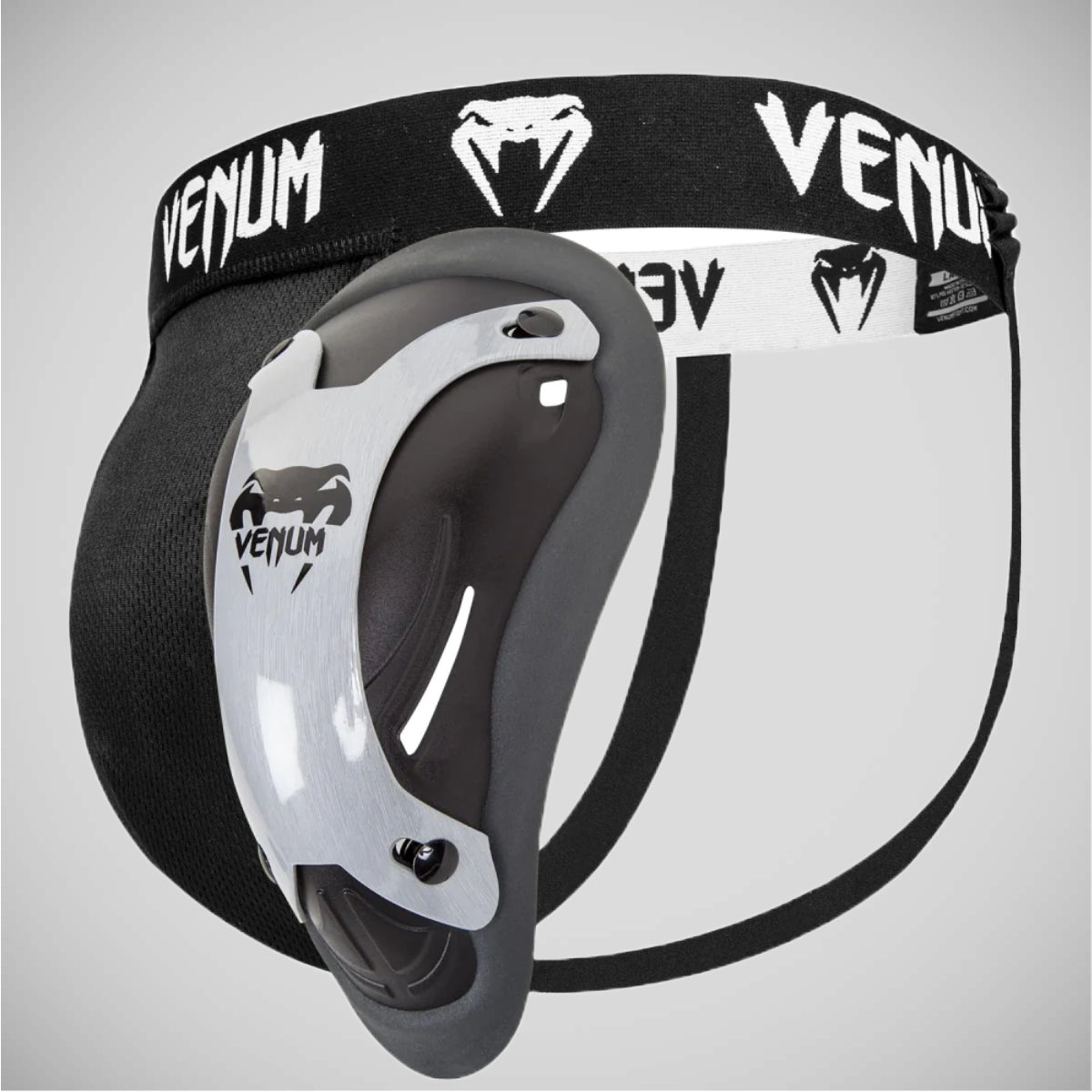Black/Silver Venum Competitor Mens Groin Guard