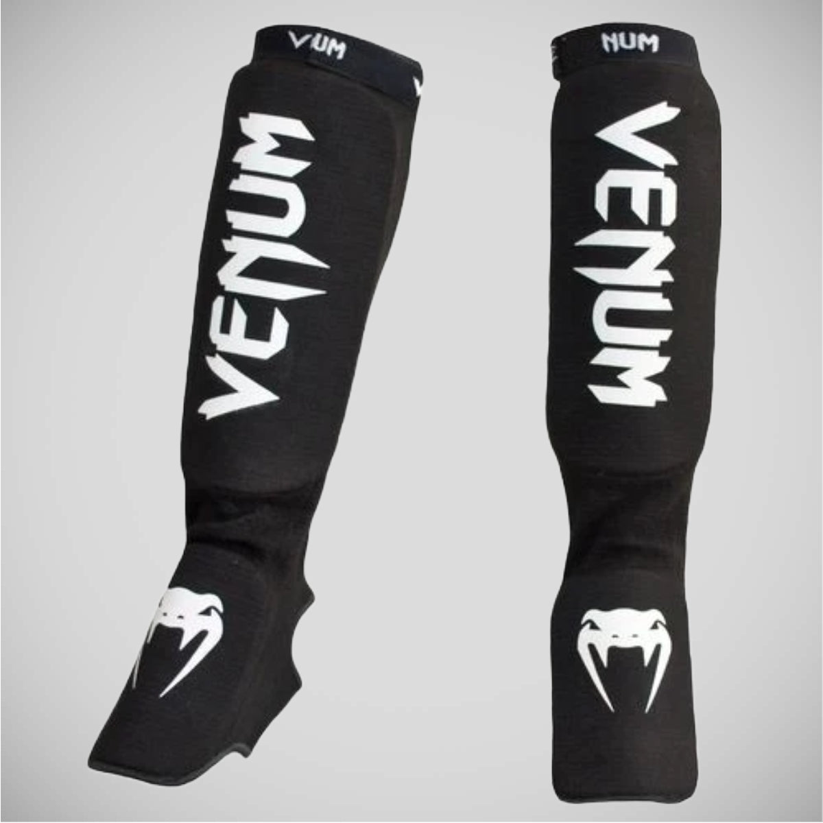 Venum Kontact Shin Instep Guards Black/White OLD