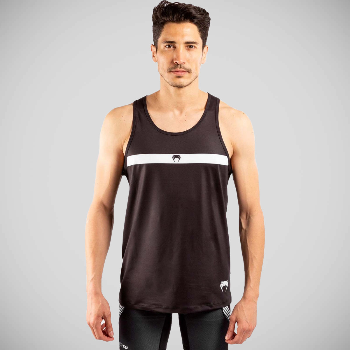 Black/White Venum No Gi 3.0 Dry Tech Tank Top