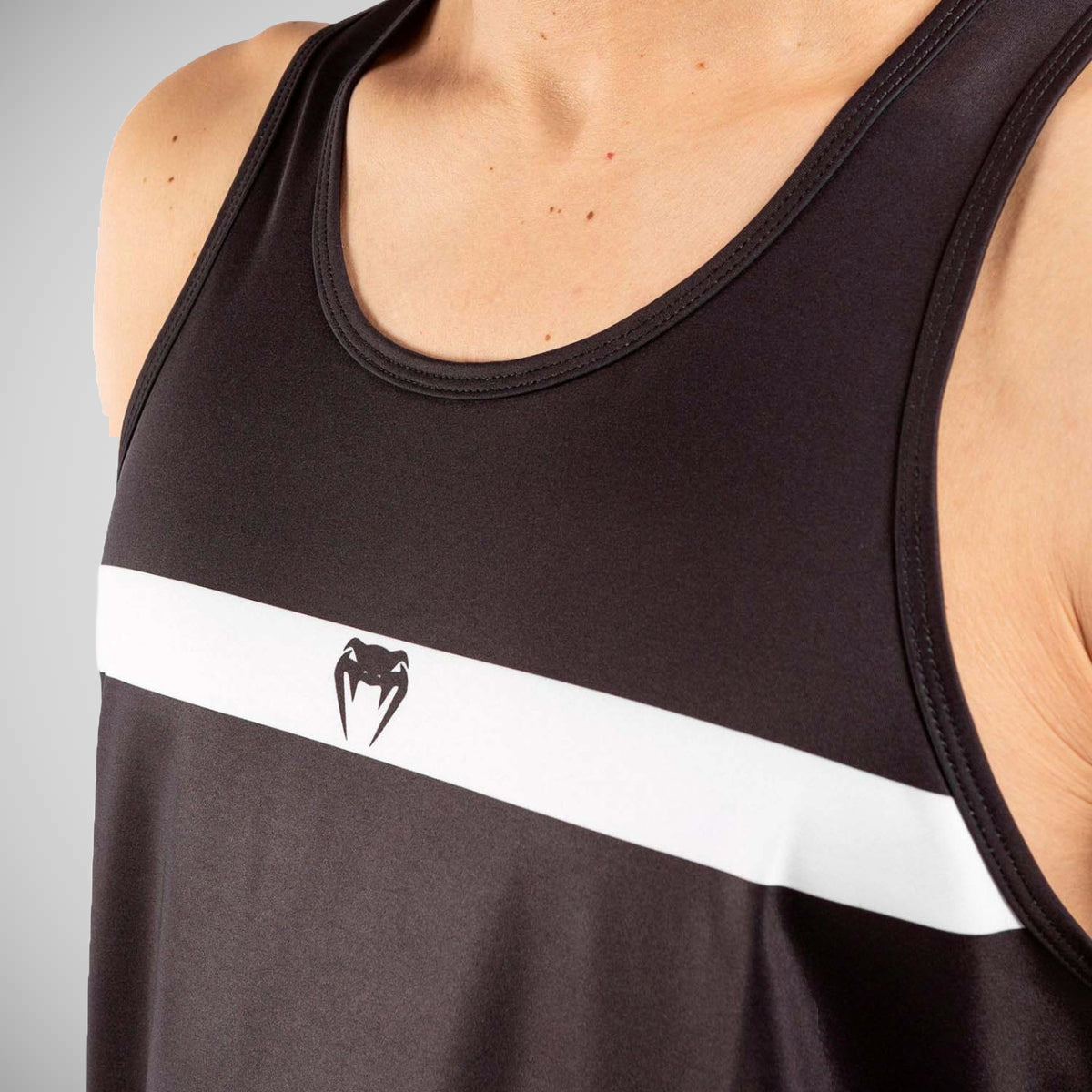 Black/White Venum No Gi 3.0 Dry Tech Tank Top