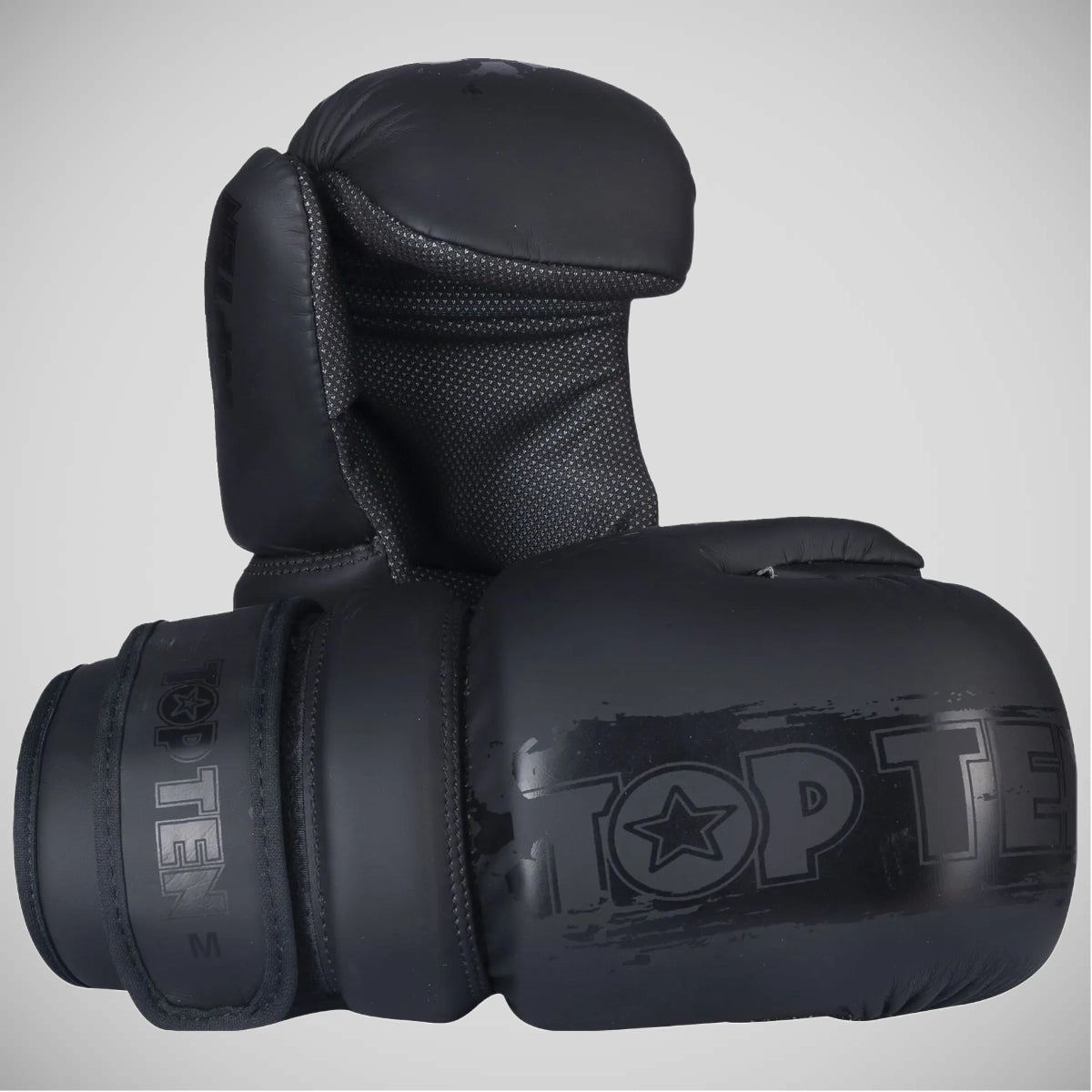 Black/Black Top Ten Power Ink Black'n'Black Pointfighter Gloves