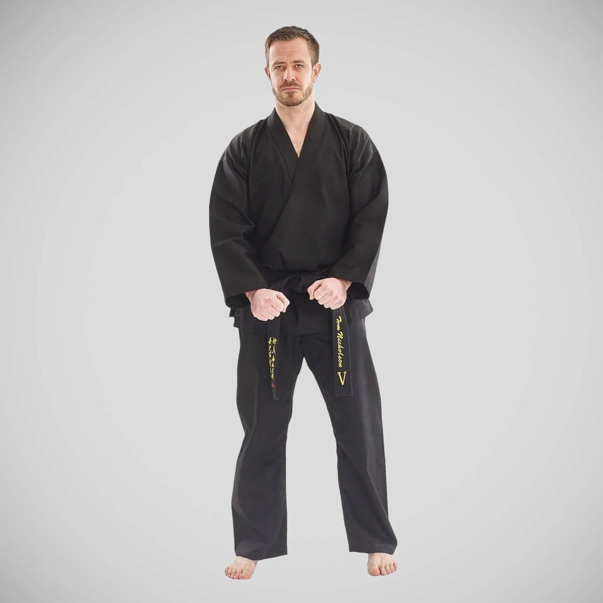 Black Bytomic Adult V-Neck Martial Arts Uniform