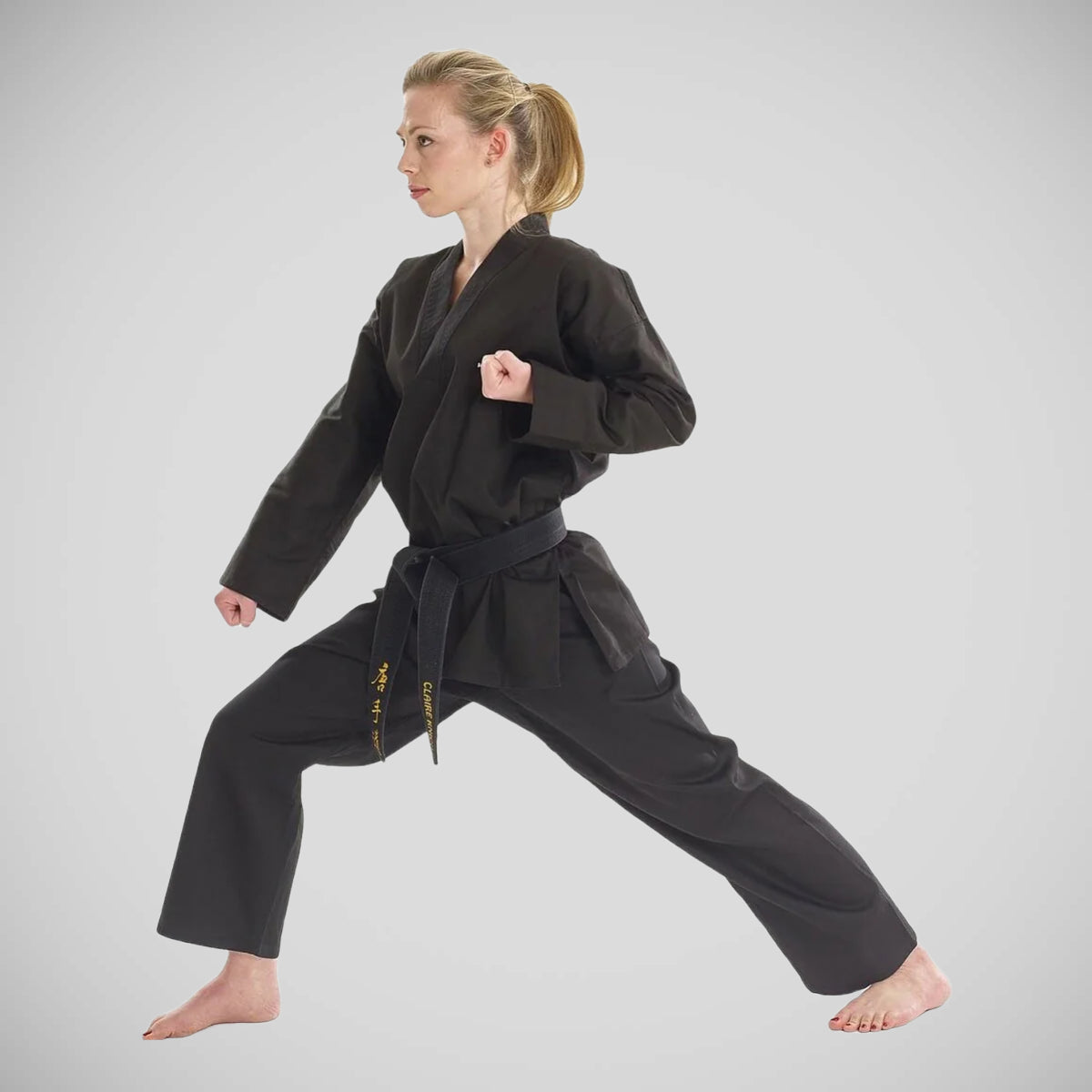 Black Bytomic Adult V-Neck Martial Arts Uniform