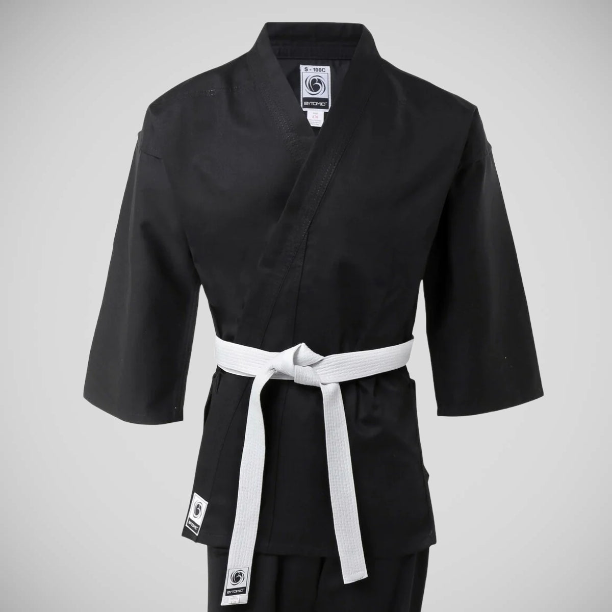Black Bytomic Kids 100% Cotton Student Karate Uniform