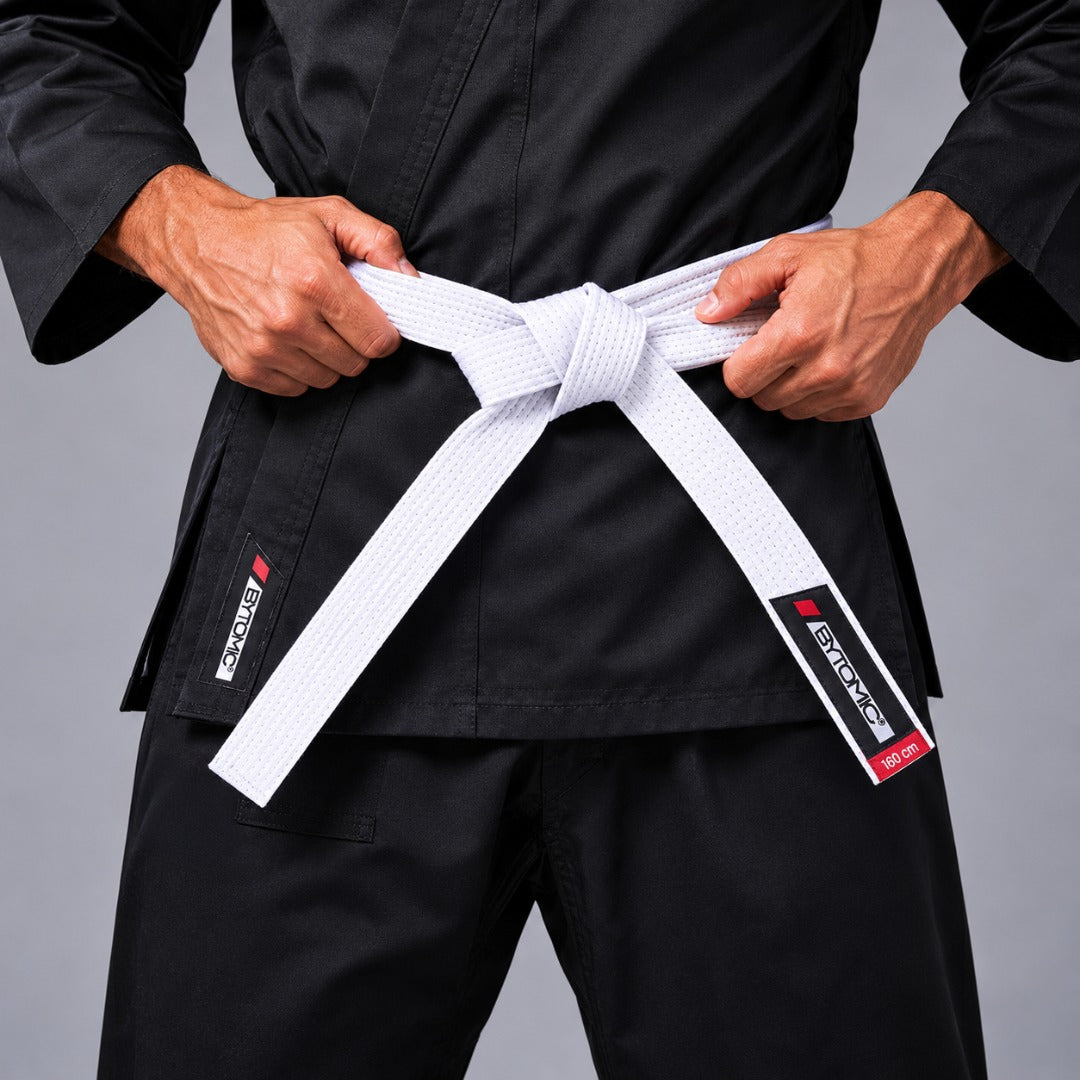 Black Bytomic Red Label 7oz Lightweight Adult Karate Uniform