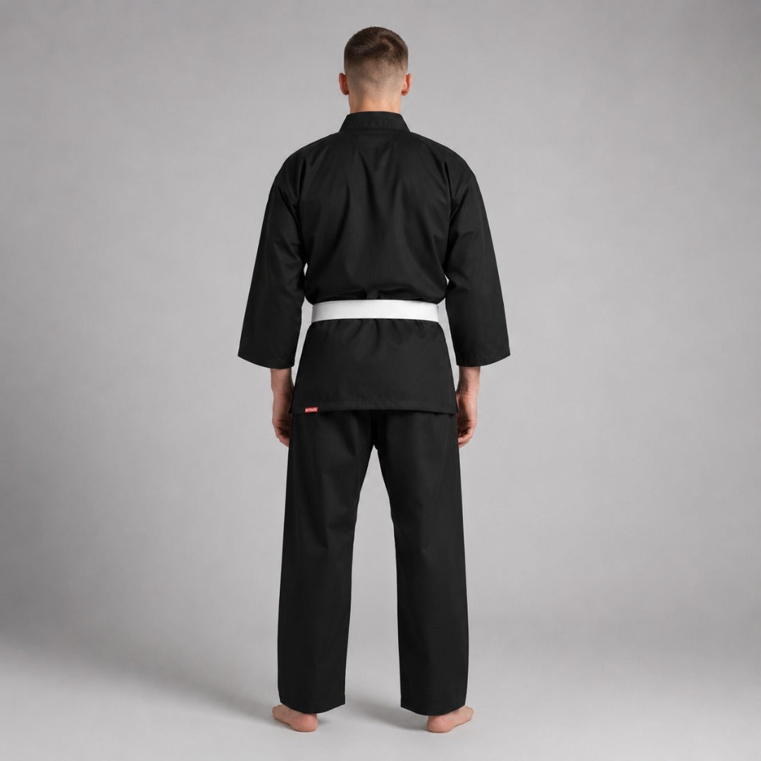 Black Bytomic Red Label V-Neck Adult Martial Arts Uniform