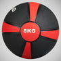 Black/Red Bytomic 8kg Rubber Medicine Ball