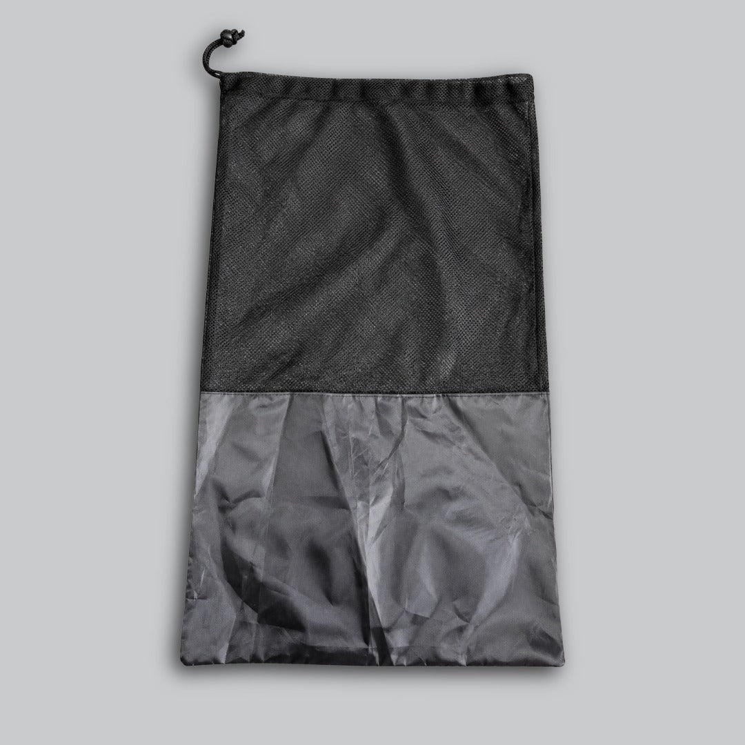 Black/Red Bytomic Drawstring Equipment Bag Flat Lay Back