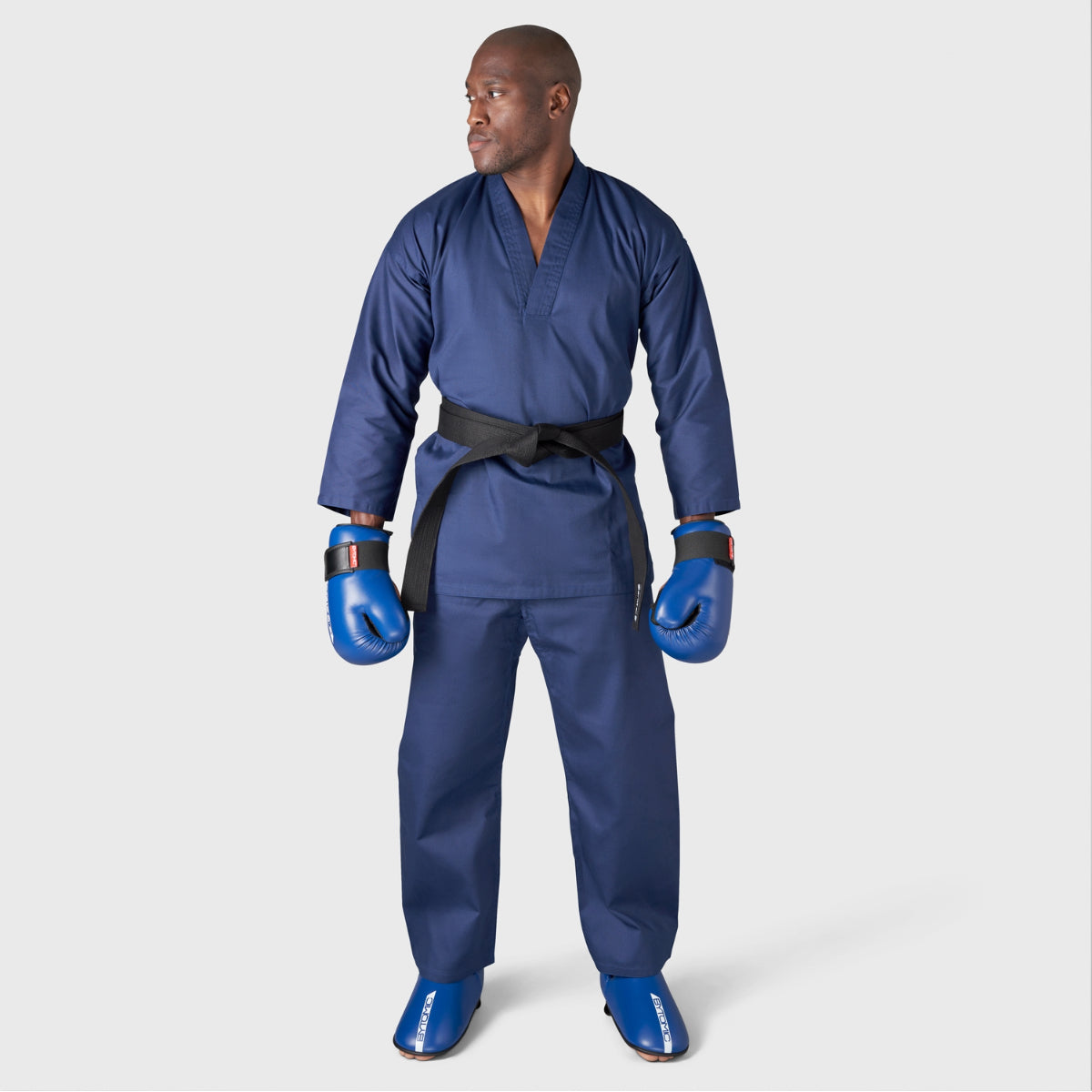 Blue Bytomic Red Label V-Neck Adult Martial Arts Uniform