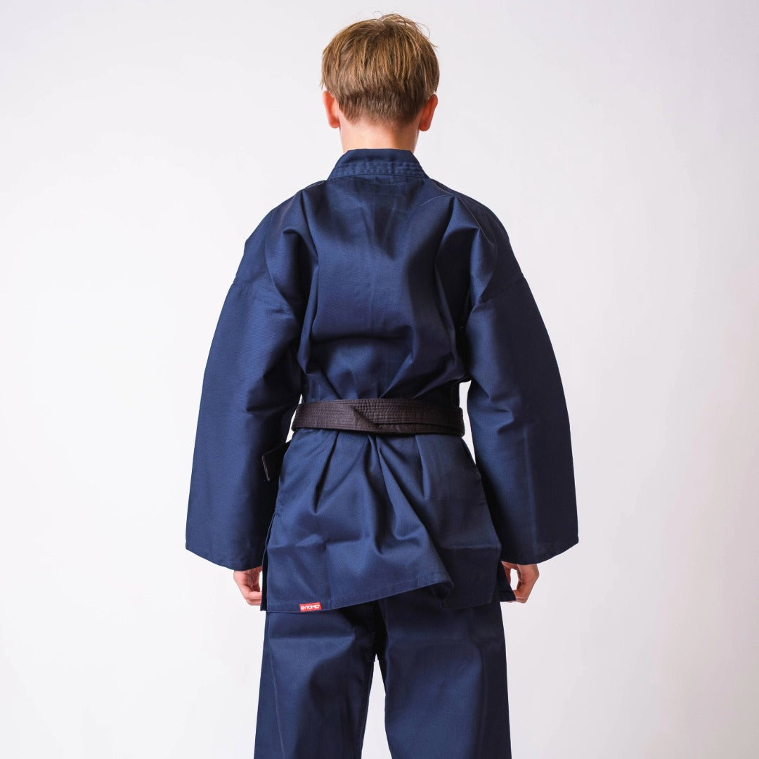 Blue Bytomic Red Label V-Neck Kids Martial Arts Uniform