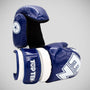 Blue/White Top Ten Glossy Block Pointfighter Gloves