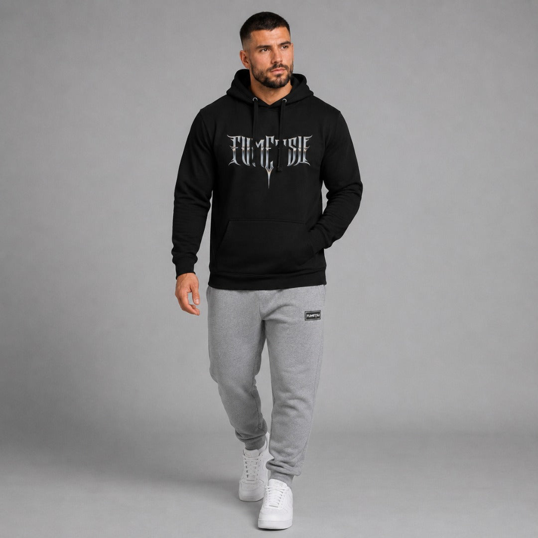 Fumetsu Brushed Metal Hoodie Black