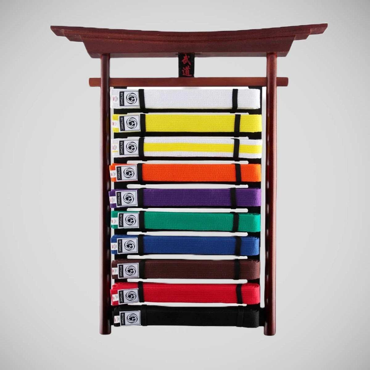 Bytomic 10 Level Budo Wall Mounted Belt Display Rack