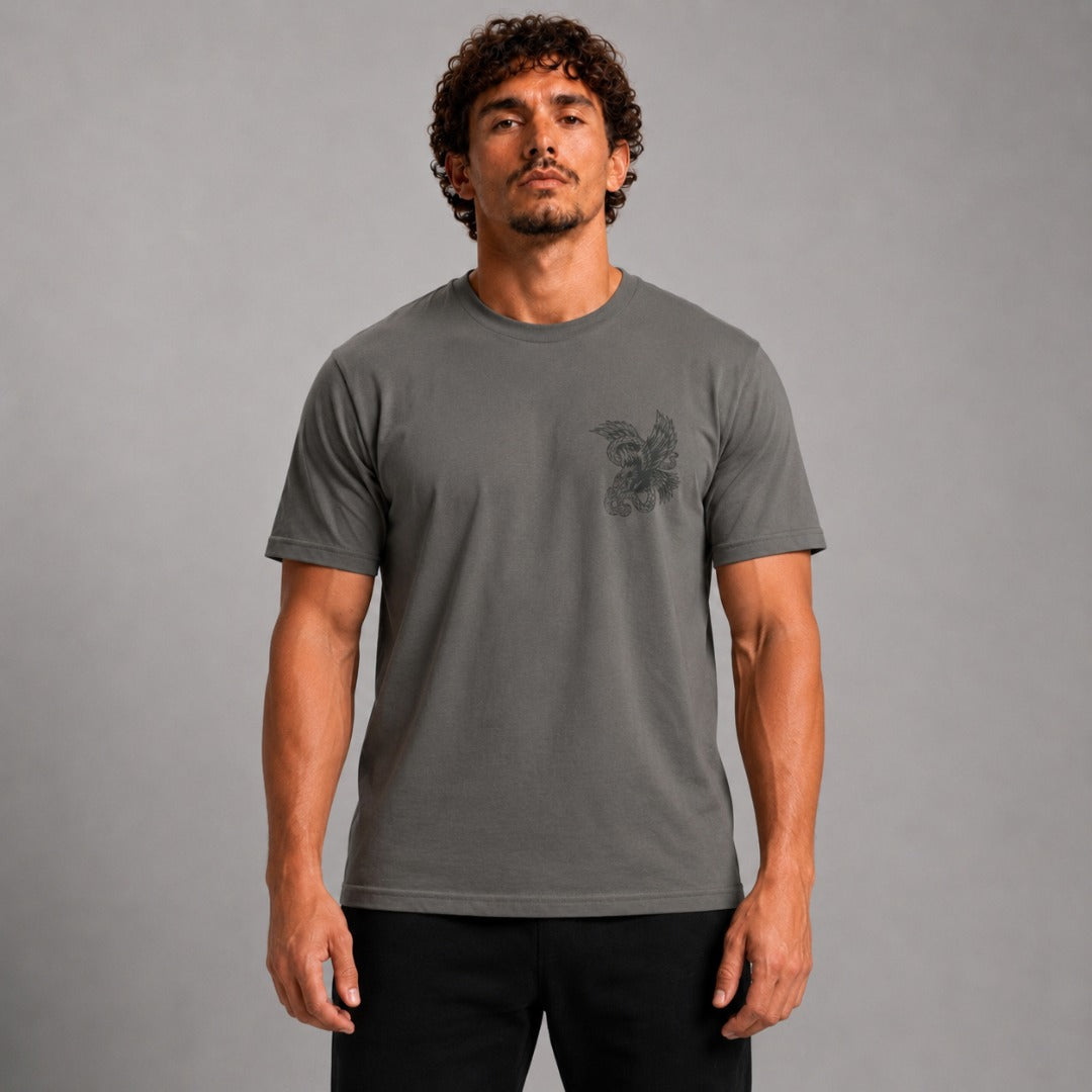 Fumetsu Death From Above T-Shirt Charcoal