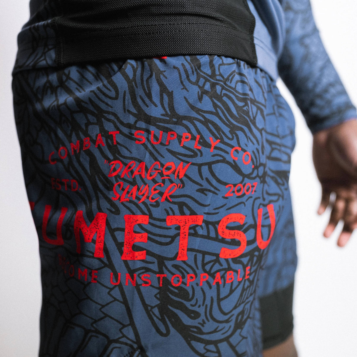 Fumetsu Dragon Slayer Dual Layer Shorts Blue/Black/Red