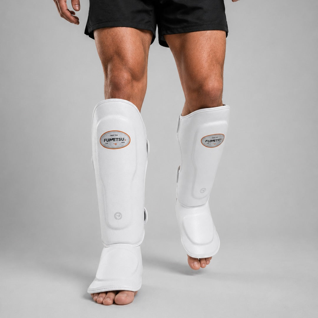 Fumestu FMT1 Thai Shin Guards White Lifestyle 3