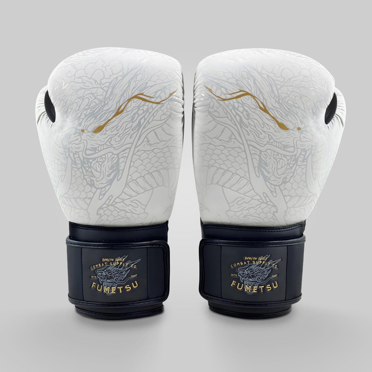 Fumetsu Dragon Slayer Boxing Gloves White/Black/Gold