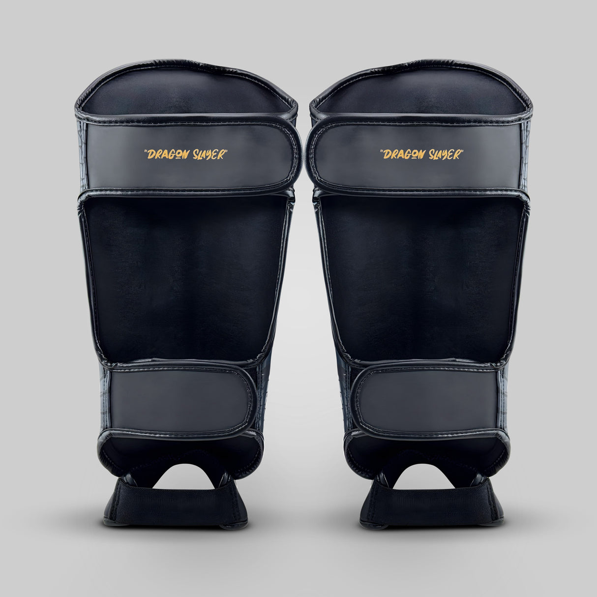 Fumetsu Dragon Slayer Shin Guards Black/Gold