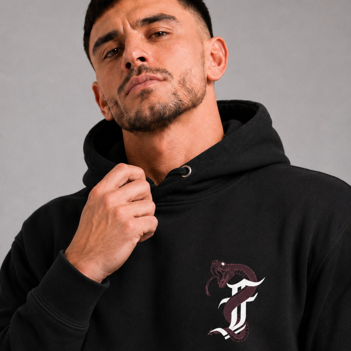 Fumetsu Anaconda Hoodie Black/Red Lifestyle 3