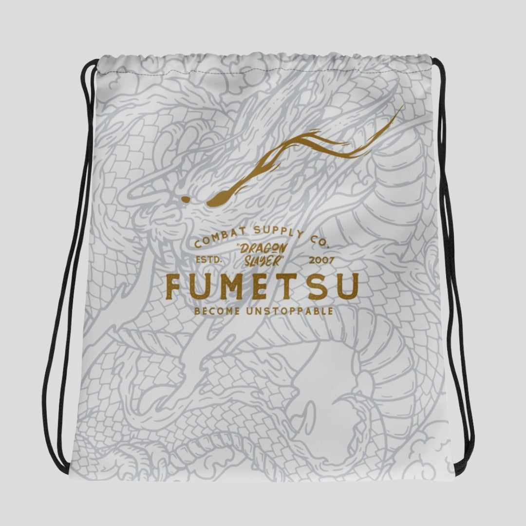 Fumetsu Dragon Slayer Drawstring Bag White