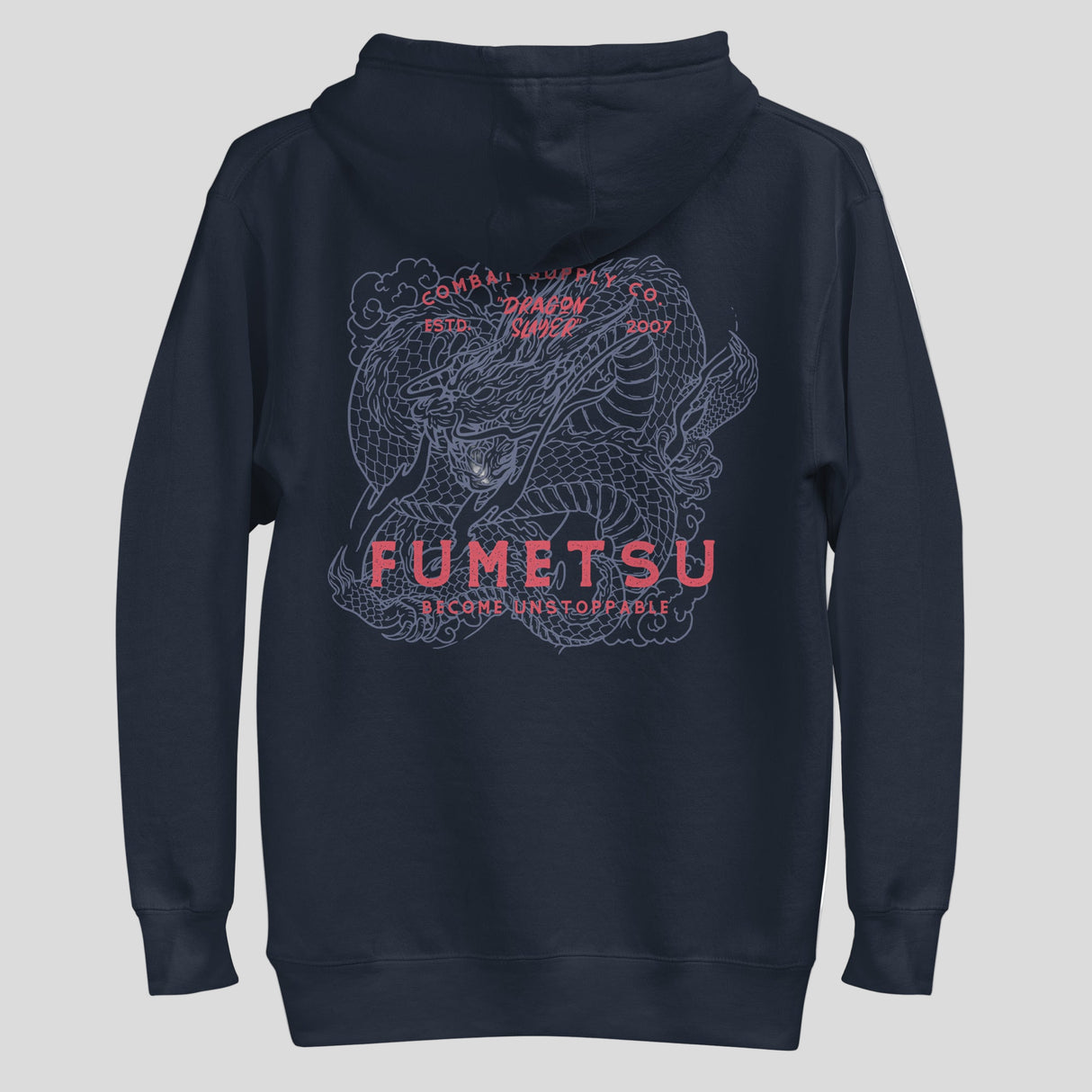 Fumetsu Dragon Slayer Hoodie Navy Back