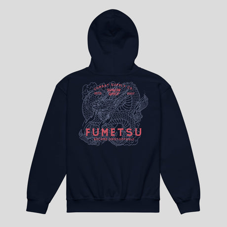 Fumetsu Dragon Slayer Kids Hoodie Navy Back