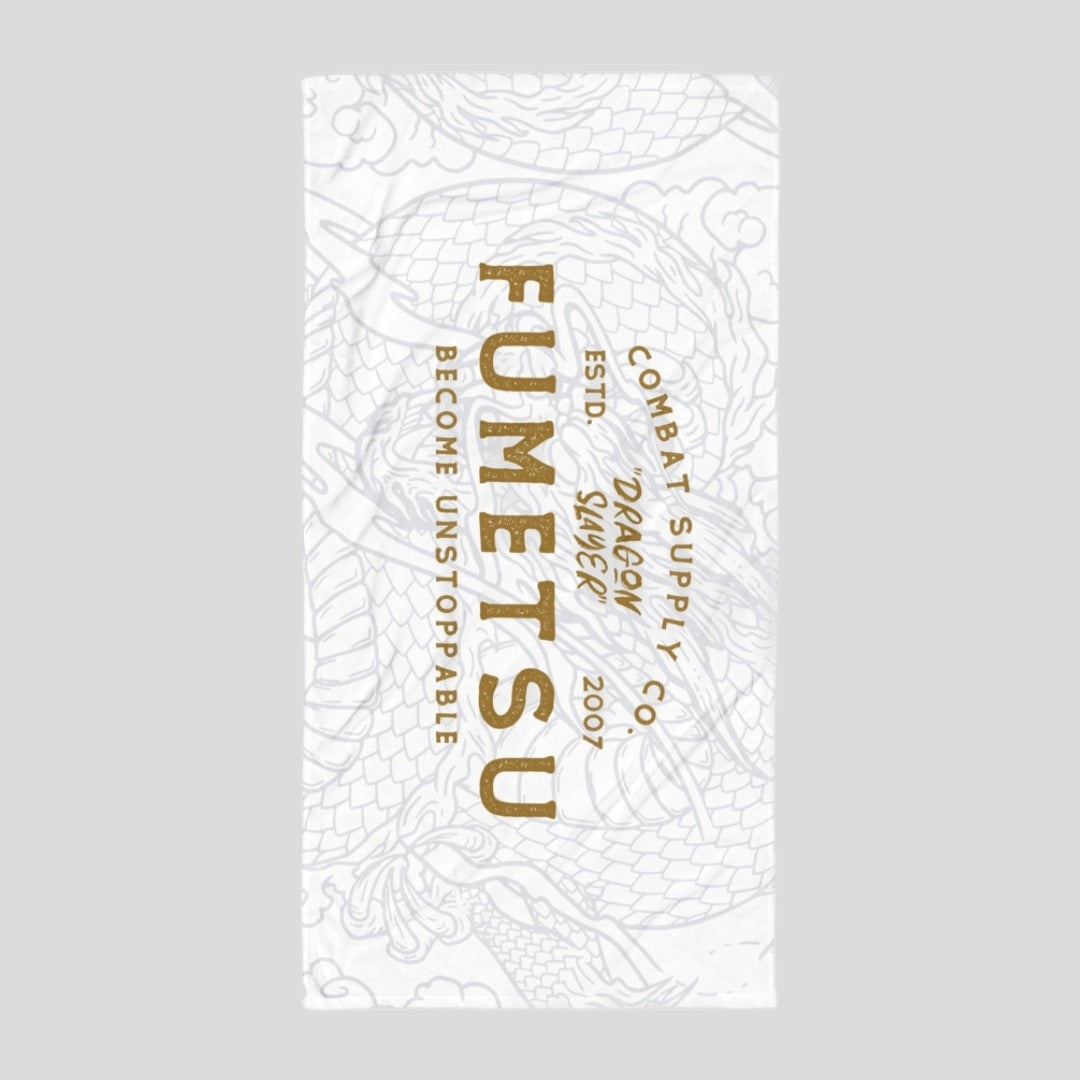 Fumetsu Dragon Slayer Large Towel White