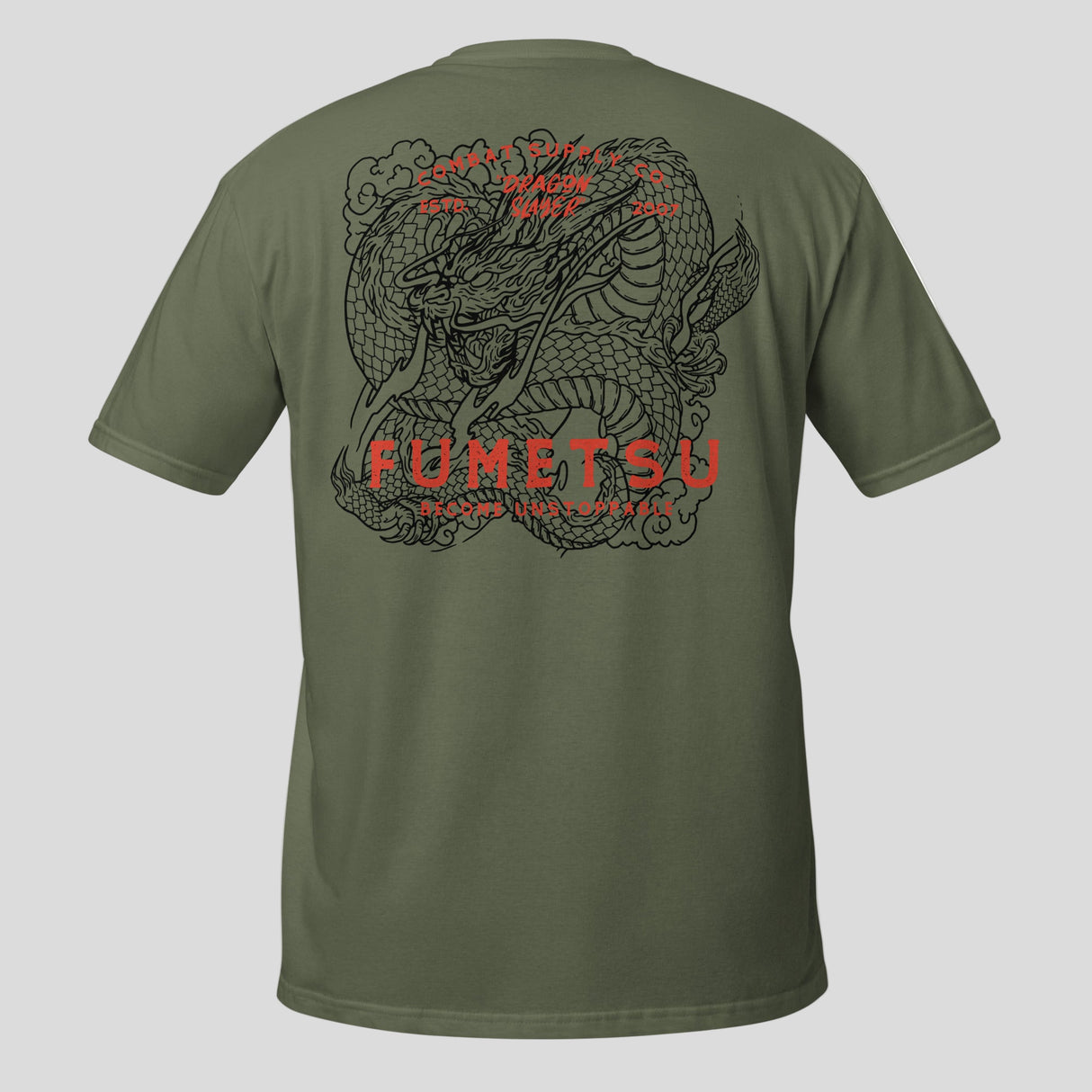 Fumetsu Dragon Slayer T-Shirt Khaki Back