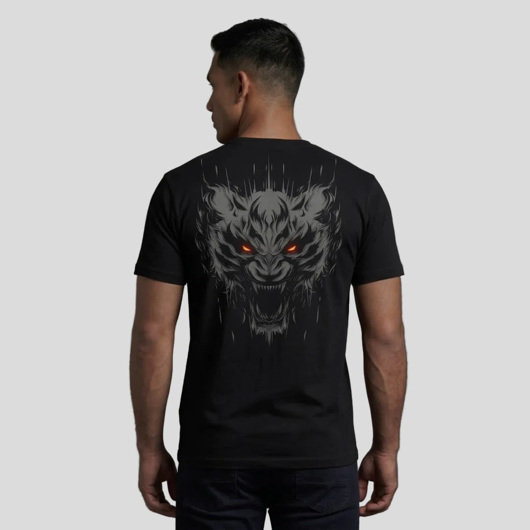 Fumetsu Immortal Tiger T-Shirt Black/Orange Lifestyle 2