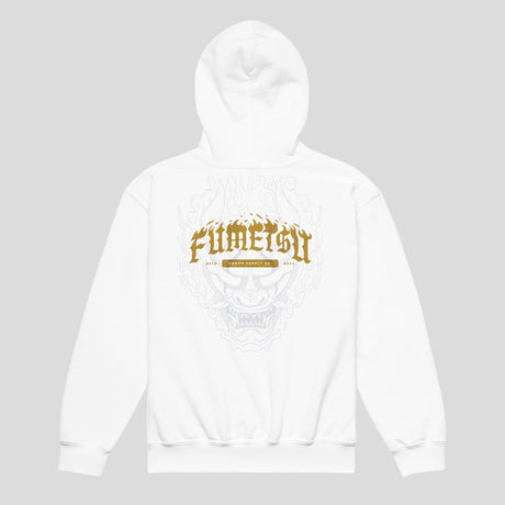 Fumetsu Oni Demon Kids Hoodie White Back