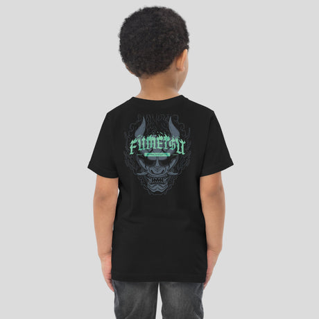 Fumetsu Oni Demon Toddler T-Shirt Black/Blue Back