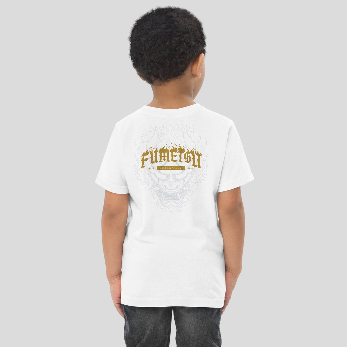 Fumetsu Oni Demon Toddler T-Shirt White Back