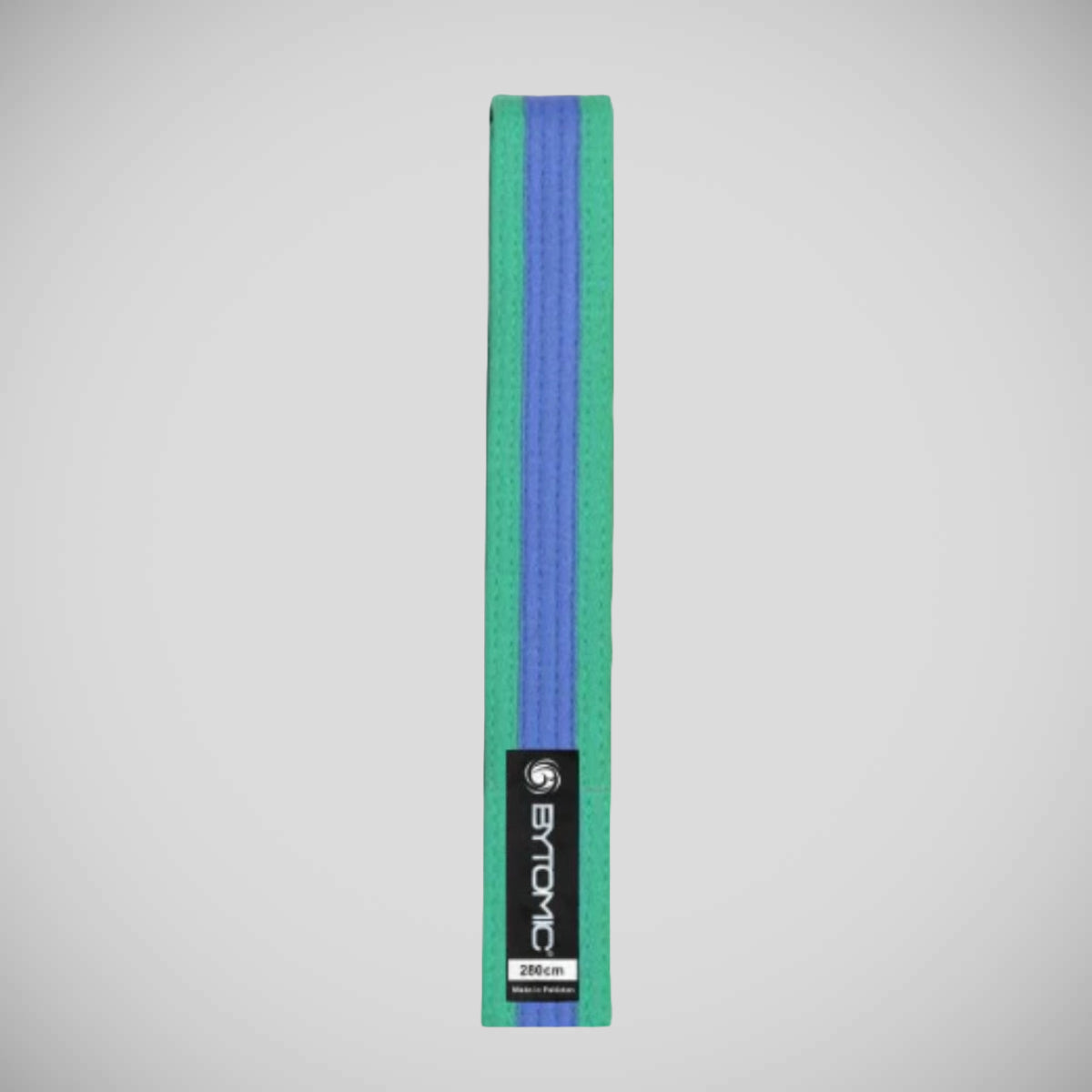 Green/Blue Bytomic 100% Cotton Coloured Stripe Martial Arts Belt