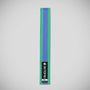 Green/Blue Bytomic 100% Cotton Coloured Stripe Martial Arts Belt