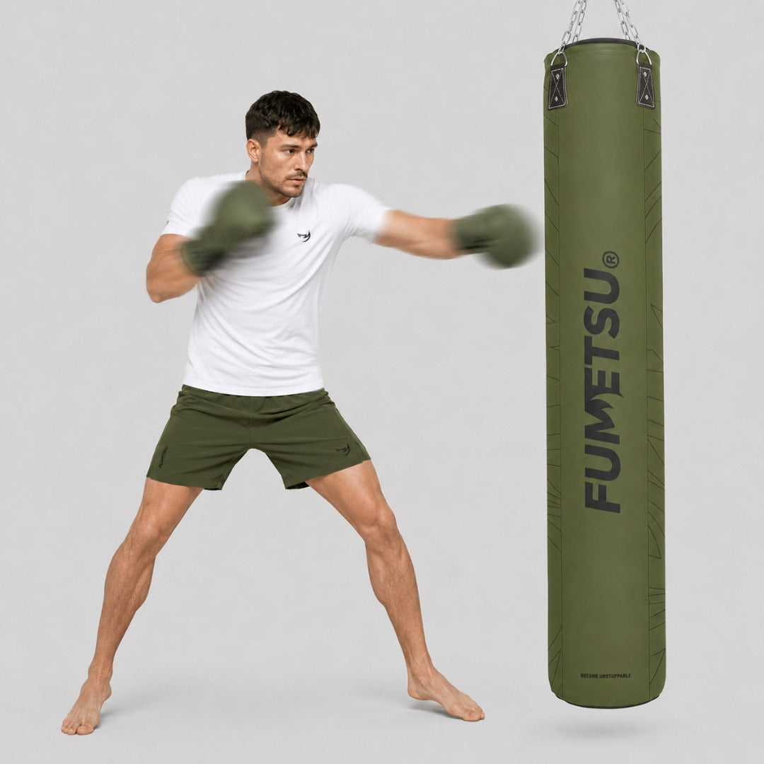 Fumetsu Icon 6ft Punch Bag Khaki Lifestyle 3