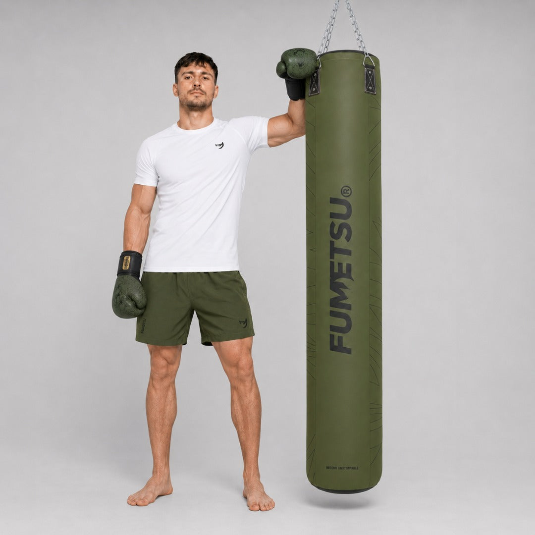 Fumetsu Icon 6ft Punch Bag Khaki Lifestyle 6
