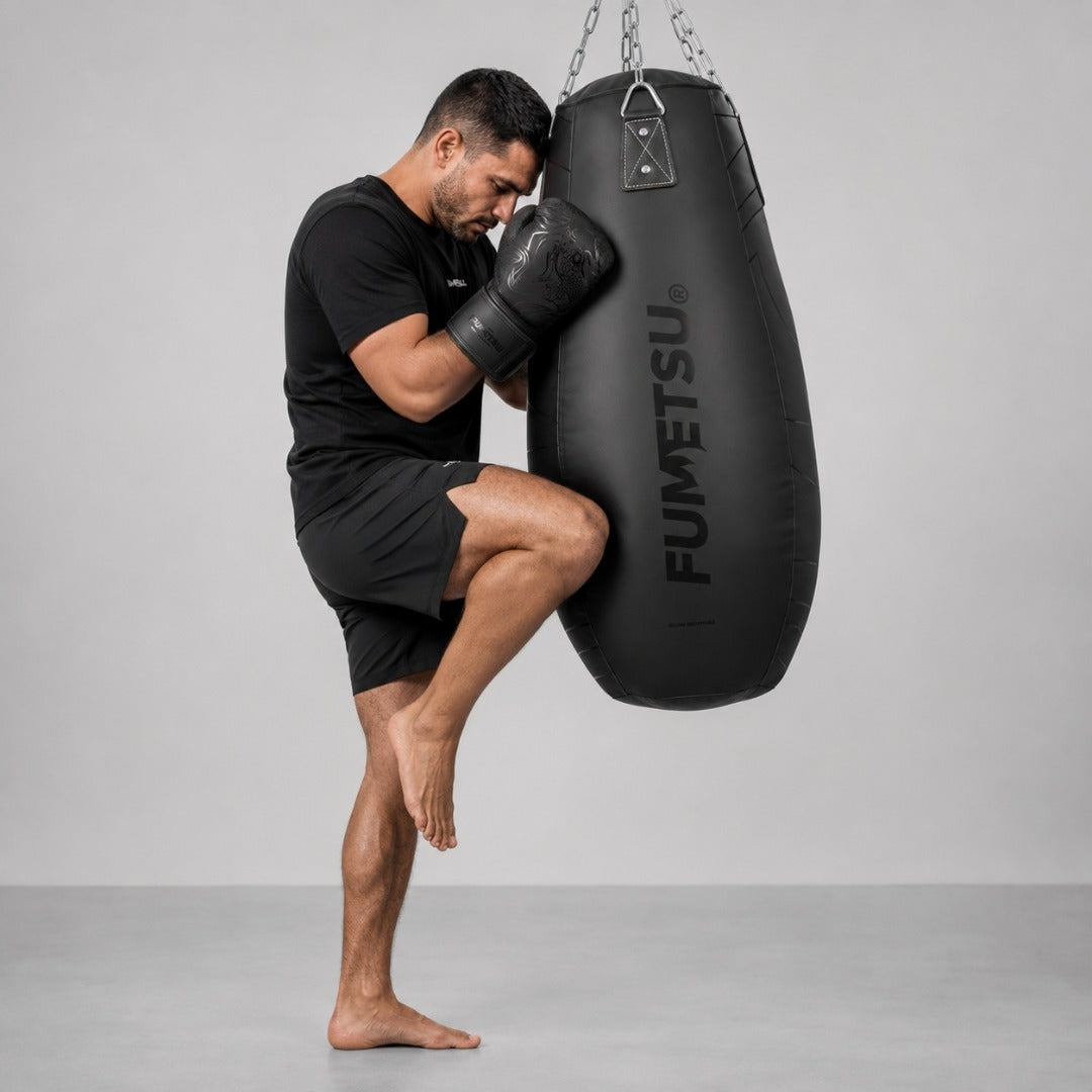 Fumetsu Icon Tear Drop Punch Bag Black/Black Photoshoot 4