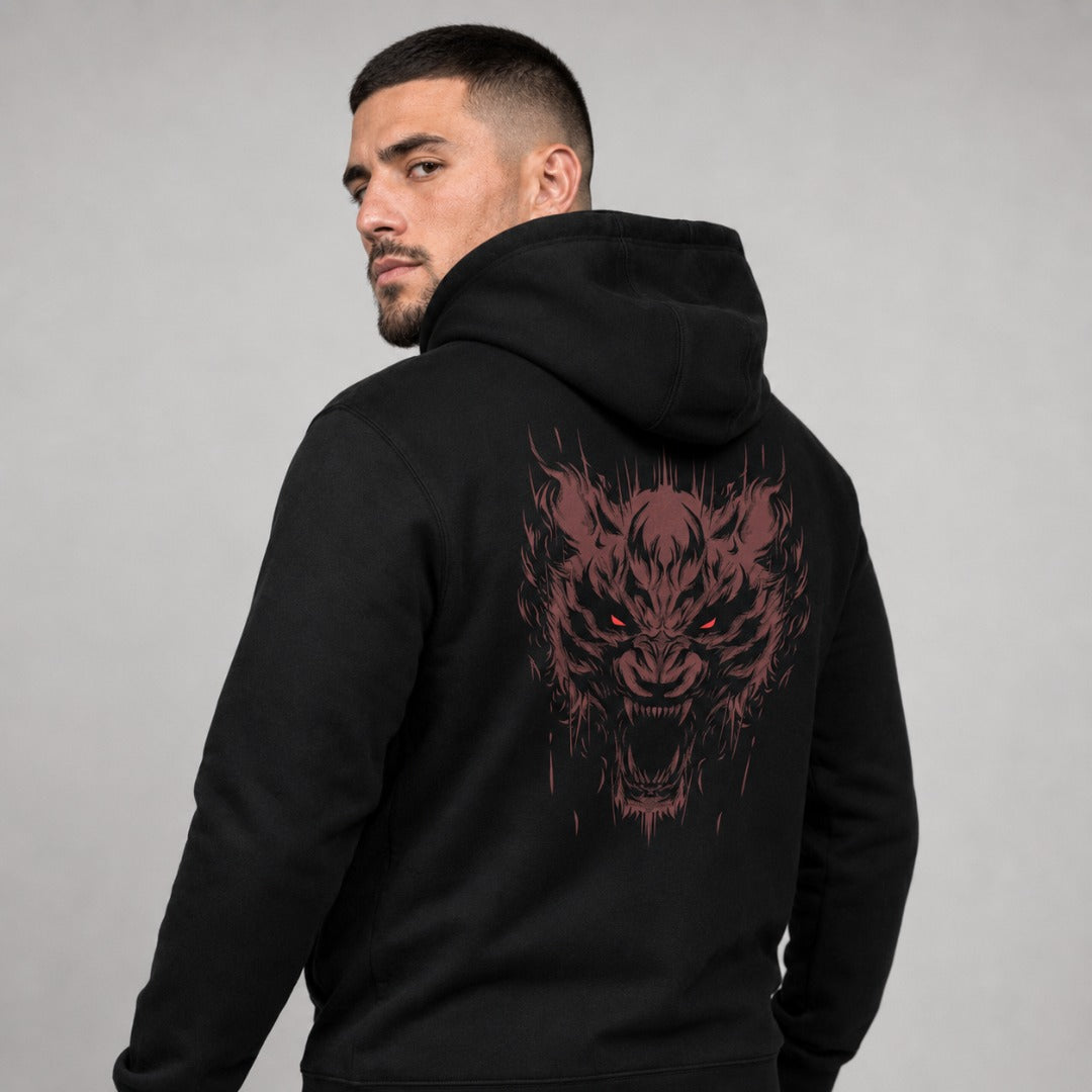 Fumetsu Immortal Tiger Hoodie Black/Red
