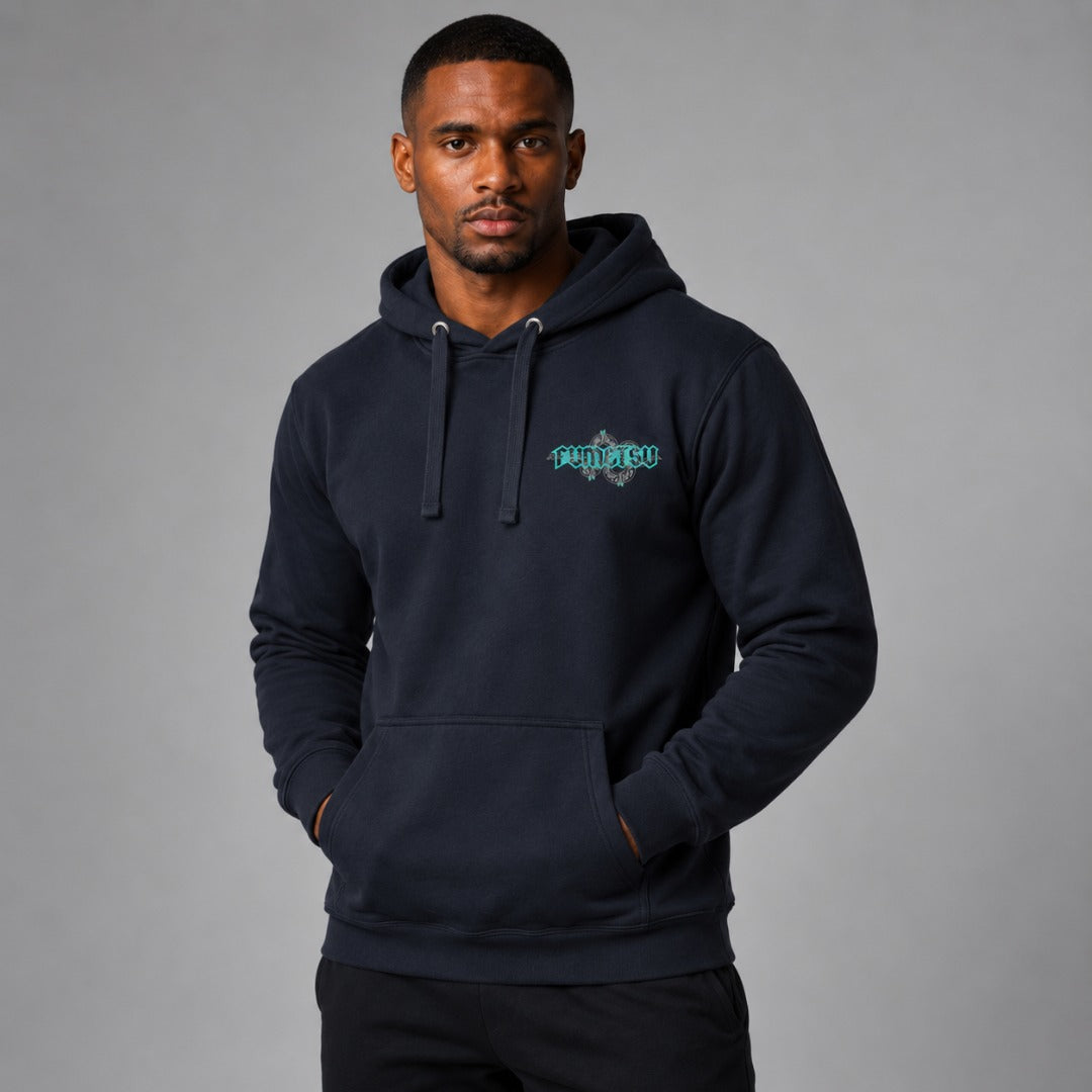 Fumetsu Inked - Snake Hoodie Navy/Teal Lifestyle 1