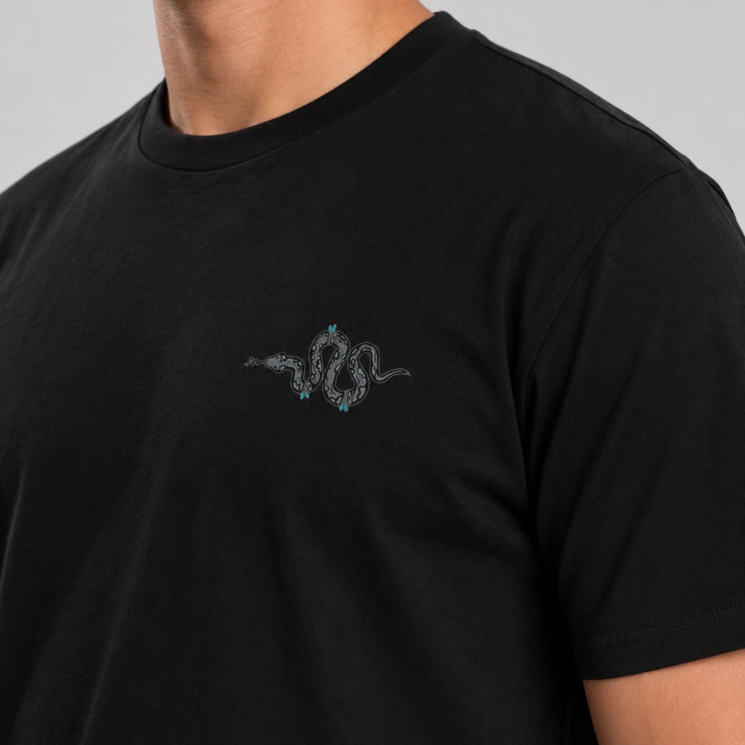 Fumetsu Inked - Snake T-Shirt Black/Grey/Teal