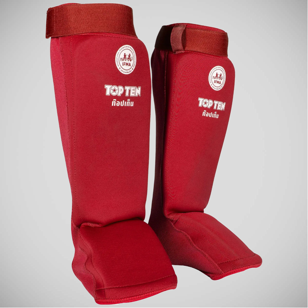 Red Top Ten Dae IFMA Shin/Instep Guards
