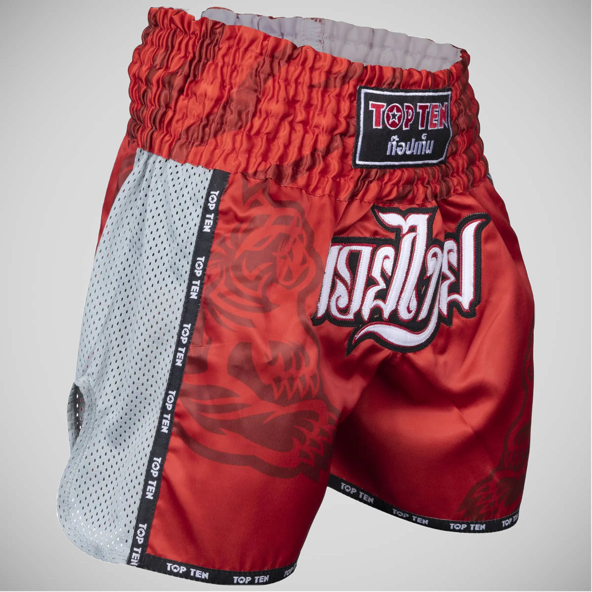Red Top Ten Patchara Muay Thai Shorts
