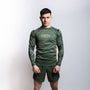 Fumetsu Oni Long Sleeve Rash Guard Khaki/Gold/Black